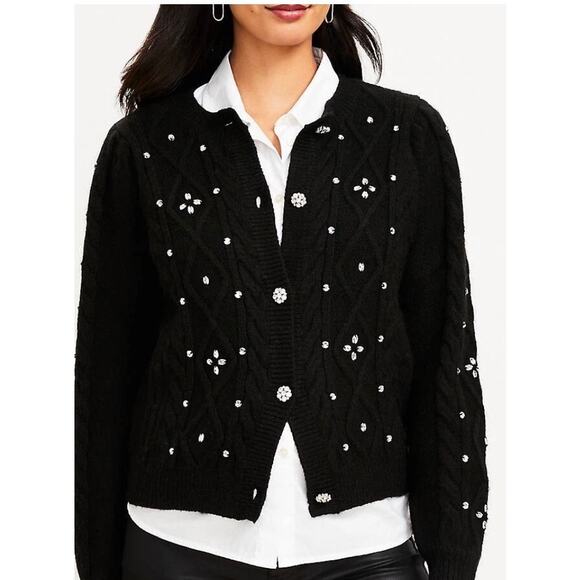 Ann Taylor LOFT Sweaters - Brand New Ann Taylor LOFT Women's Size Small P Black Cardigan Sweater